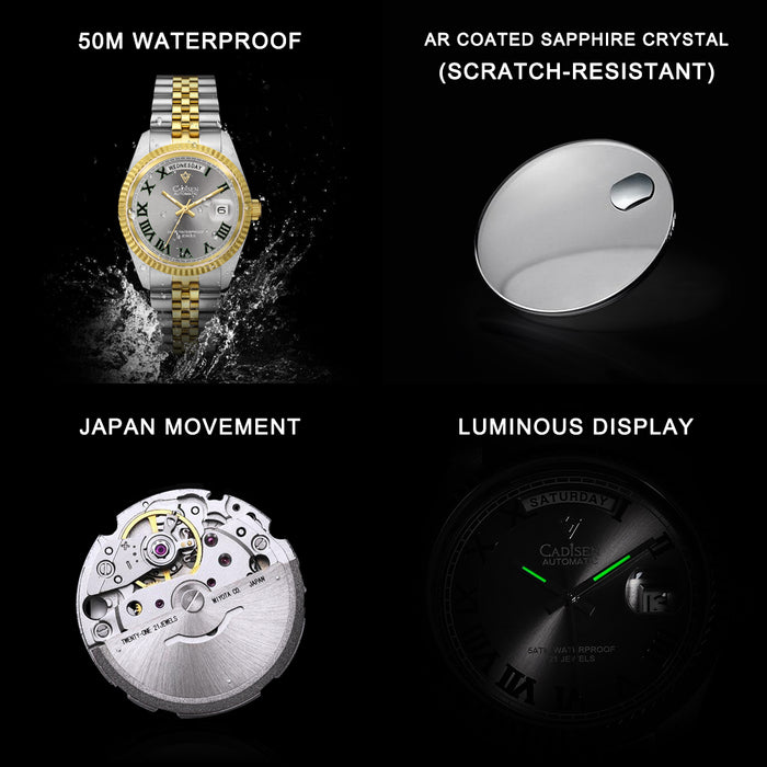 CADISEN C8228M Classic 38mm MIYOTA Mechanical Man Watch