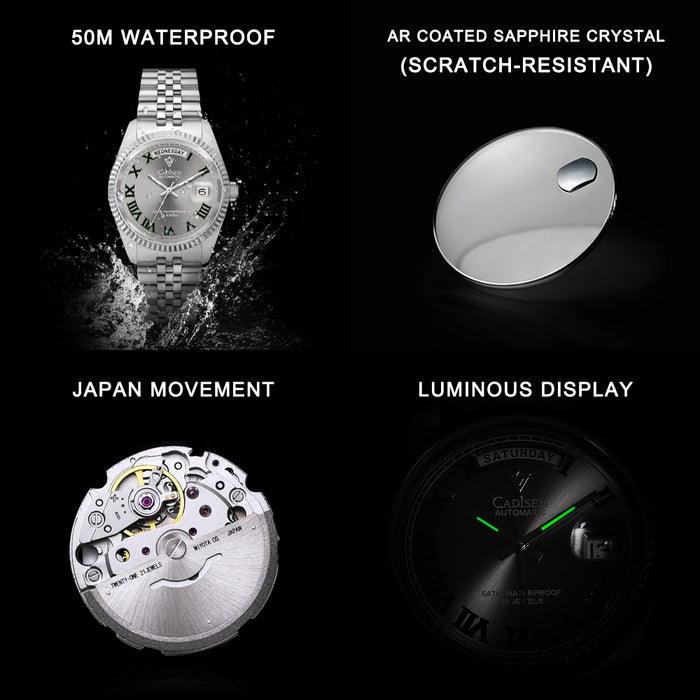 CADISEN C8228M Classic 38mm MIYOTA Mechanical Man Watch