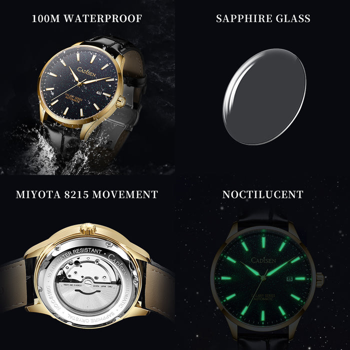 CADISEN C8196M Classic 41mm NH35 Mechanical Man Watch