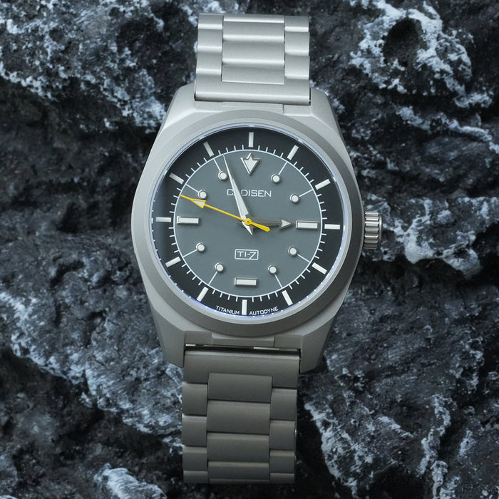 CADISEN Titanium TI-7 Autodyne Gunmetal Titanium Strap