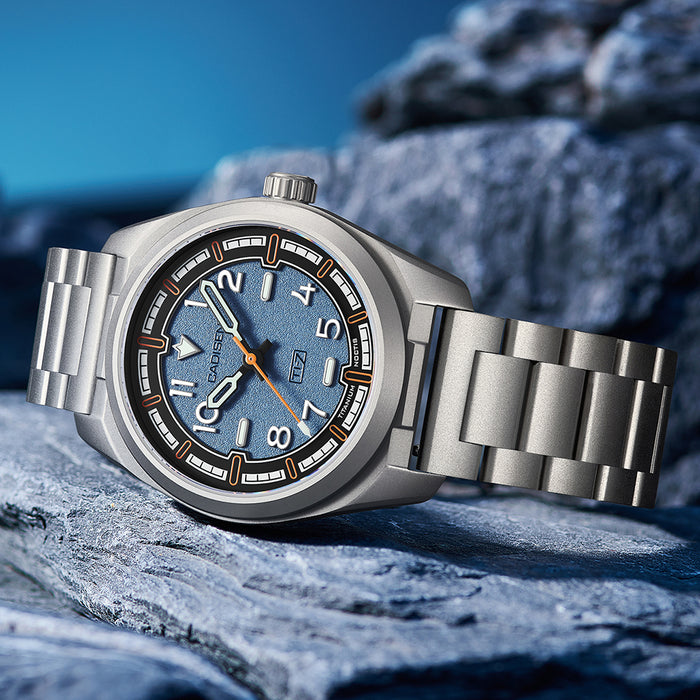 CADISEN Titanium TI-7 NOCTIS BLUE-GREY Titanium Strap