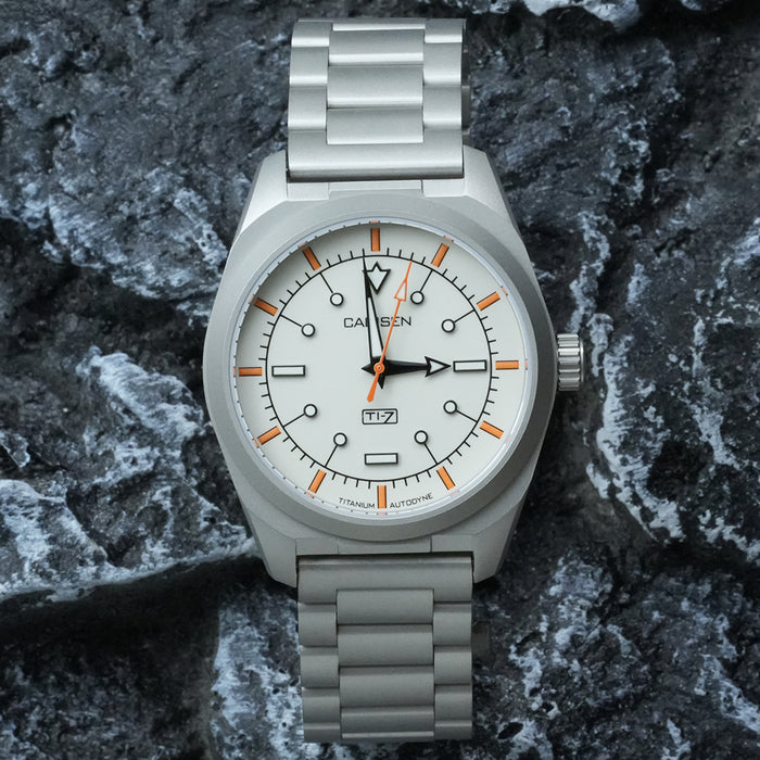 CADISEN Titanium TI-7 Autodyne Cream Enamel Titanium Strap