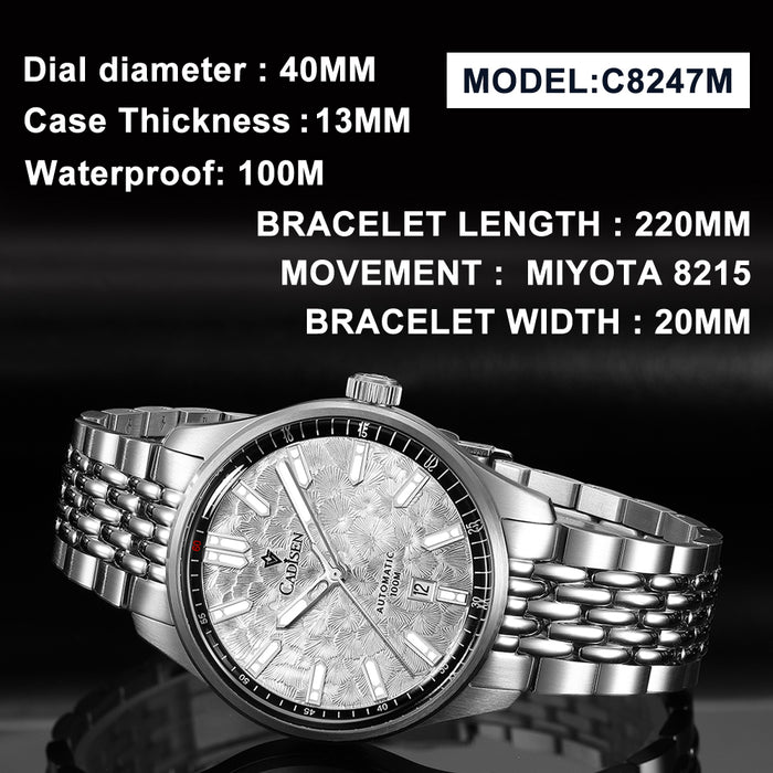 CADISEN C8247M Diver 40mm  Mechanical Man Watch