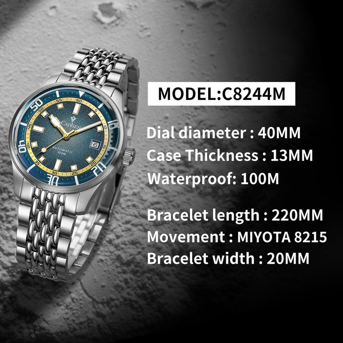 CADISEN C8244M Diver 40mm  Mechanical Man Watch