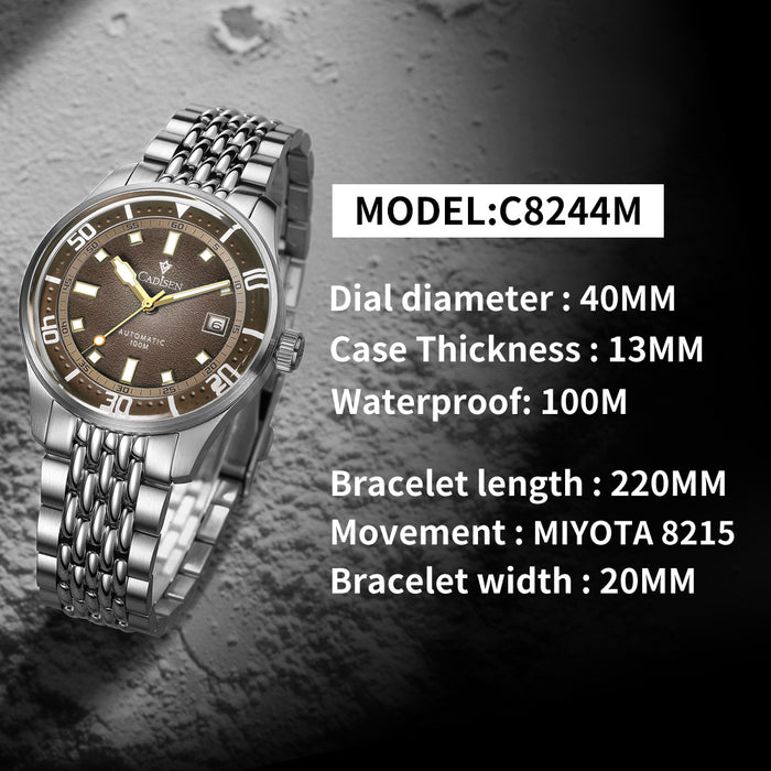 CADISEN C8244M Diver 40mm  Mechanical Man Watch