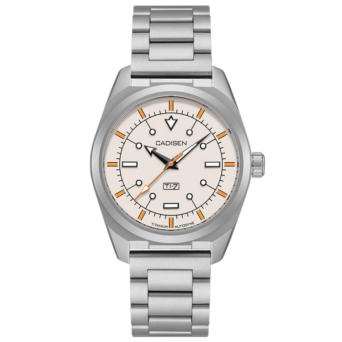 CADISEN Titanium TI-7 Autodyne Cream Enamel Titanium Strap