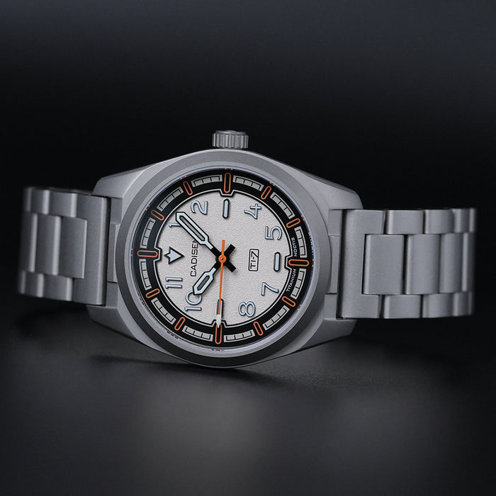 CADISEN Titanium TI-7 NOCTIS IVORY Titanium Strap