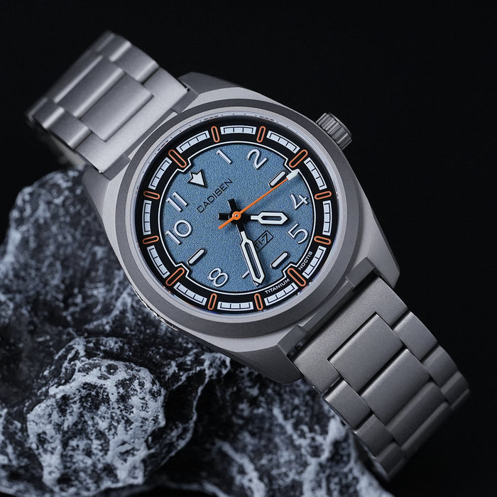 CADISEN Titanium TI-7 NOCTIS BLUE-GREY Titanium Strap
