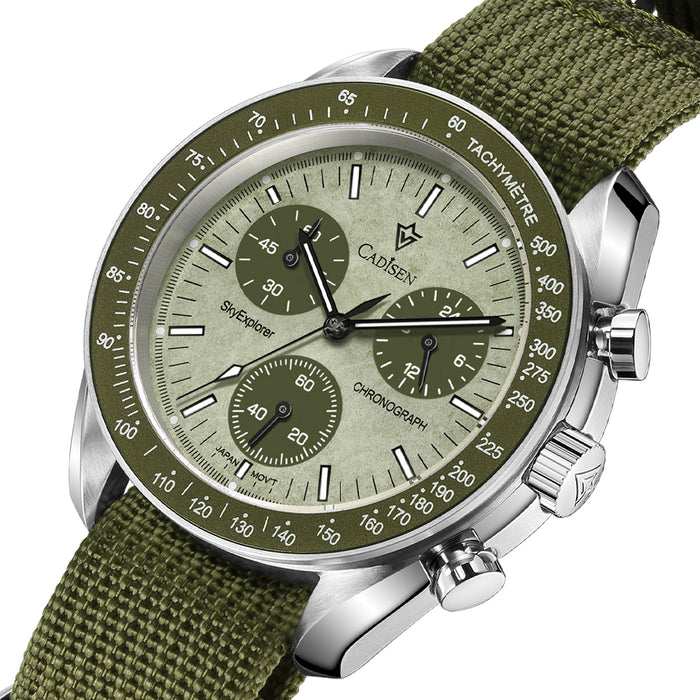 CADISEN C7064M SkyExplorer Chronograph 40mm VK68 Quartz Man Watch