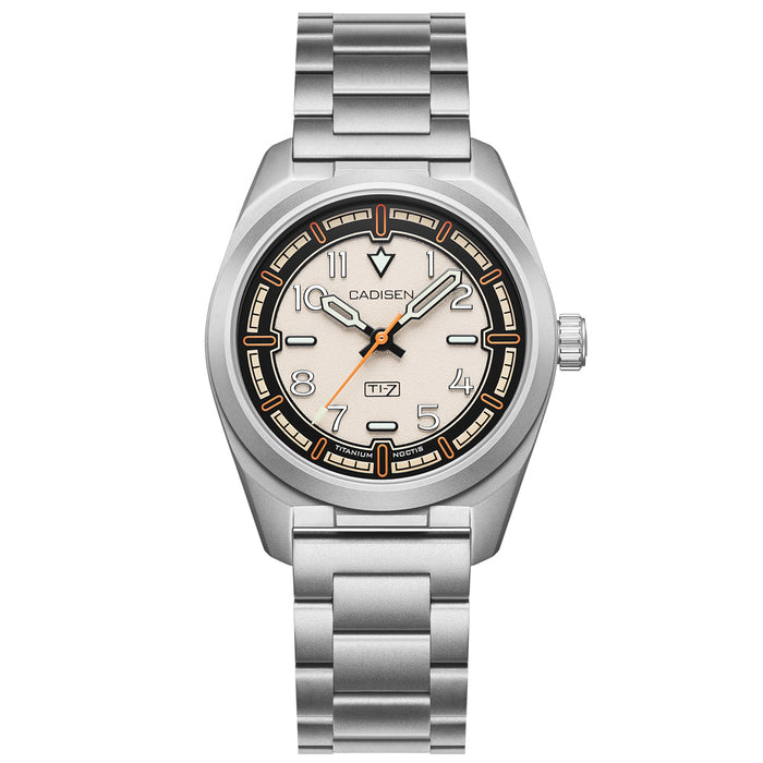 CADISEN Titanium TI-7 NOCTIS IVORY Titanium Strap