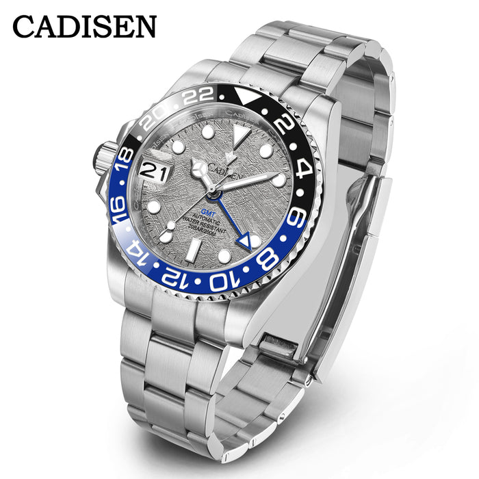 CADISEN C8217M Diver 40mm Left Crown NH34 GMT Mechanical Watch