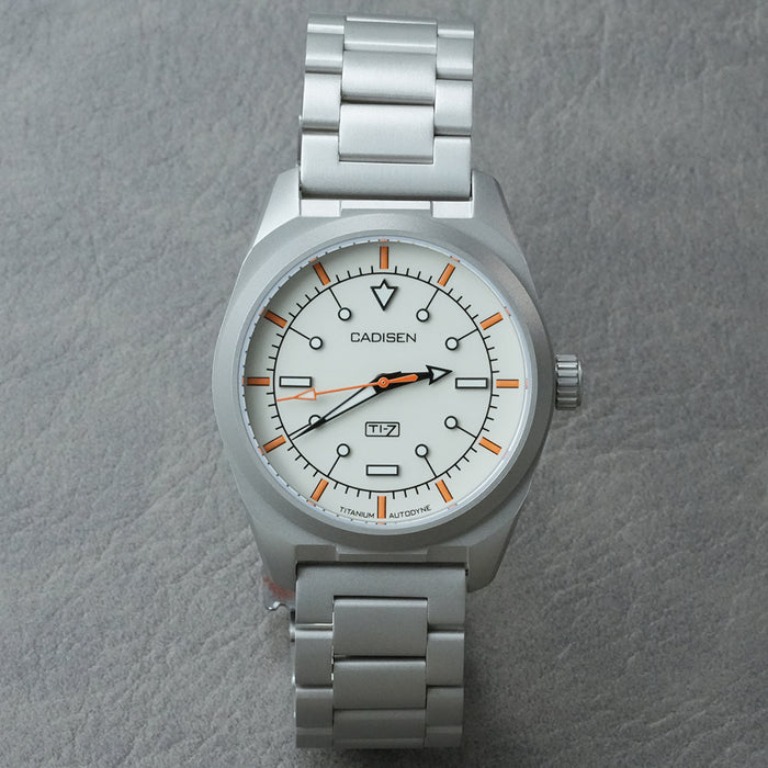 CADISEN Titanium TI-7 Autodyne Cream Enamel Titanium Strap