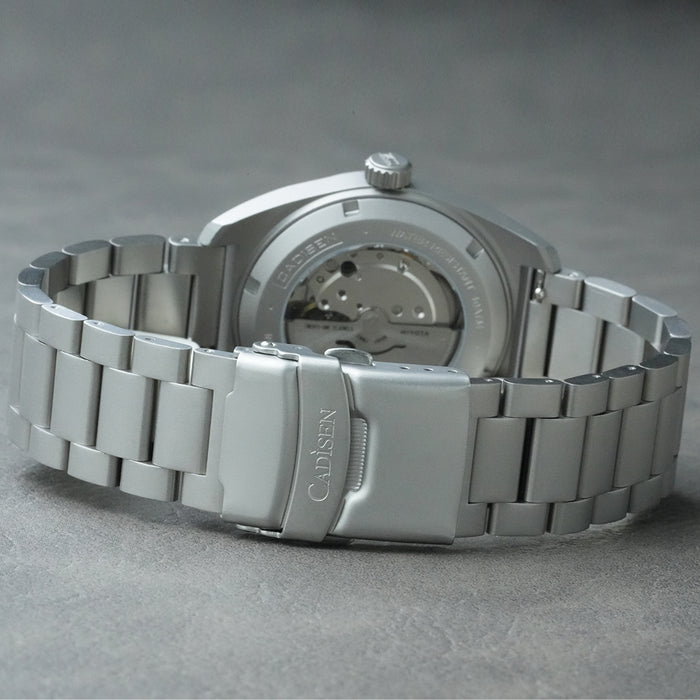CADISEN Titanium TI-7 Autodyne Midnight Blue Titanium Strap
