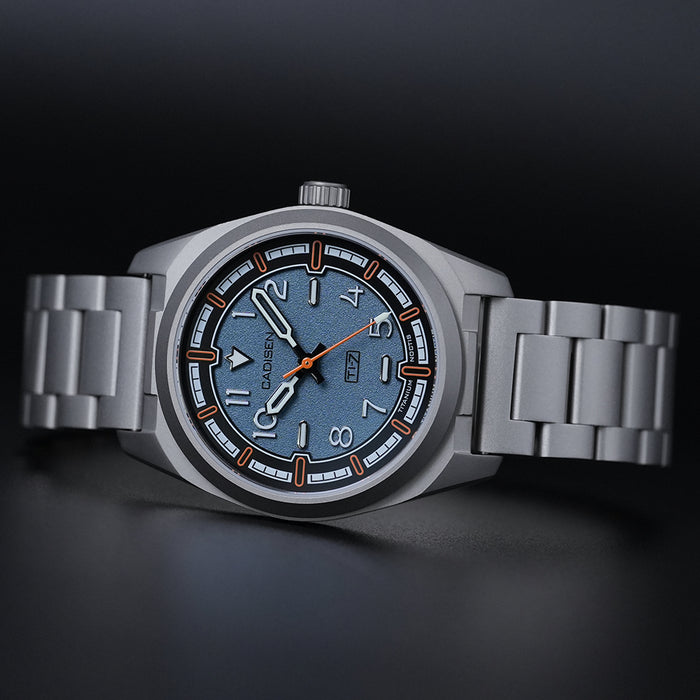 CADISEN Titanium TI-7 NOCTIS BLUE-GREY Titanium Strap