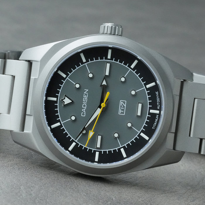 CADISEN Titanium TI-7 Autodyne Gunmetal Titanium Strap