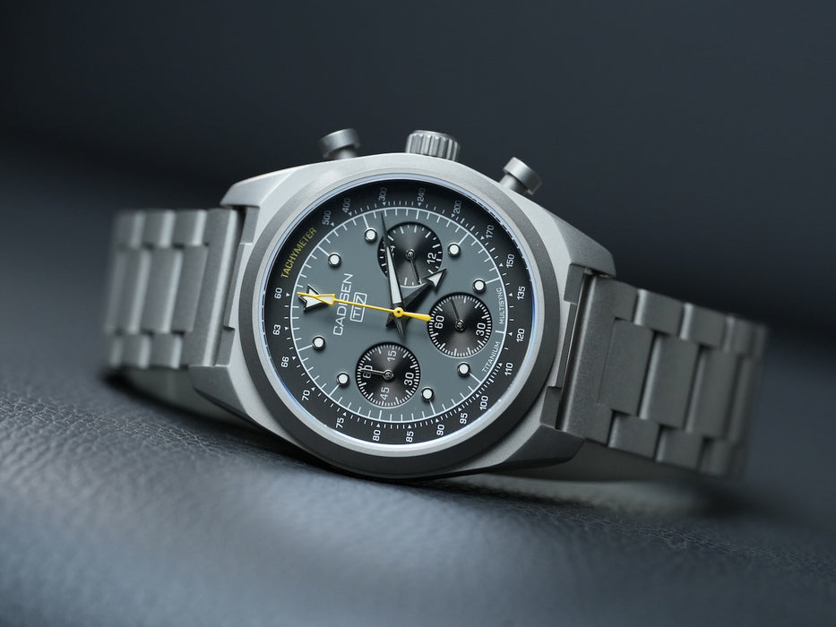 CADISEN Titanium TI-7 Multisync Gunmetal Titanium Strap