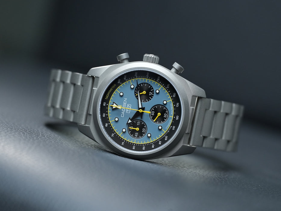 CADISEN Titanium TI-7 Multisync Midnight Blue Titanium Strap