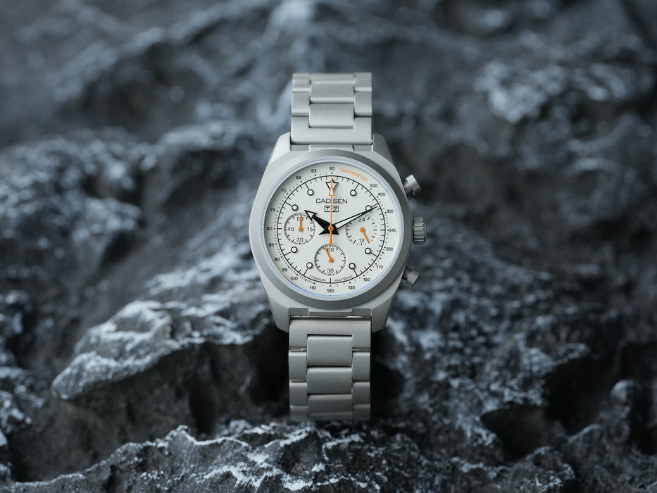 CADISEN Titanium TI-7 Multisync Cream Enamel Titanium Strap