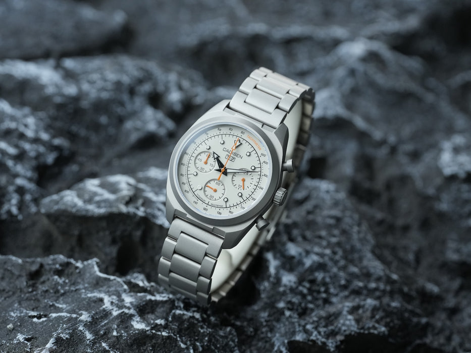 CADISEN Titanium TI-7 Multisync Cream Enamel Titanium Strap