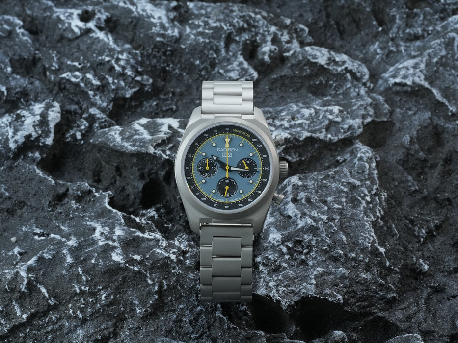 CADISEN Titanium TI-7 Multisync Midnight Blue Titanium Strap