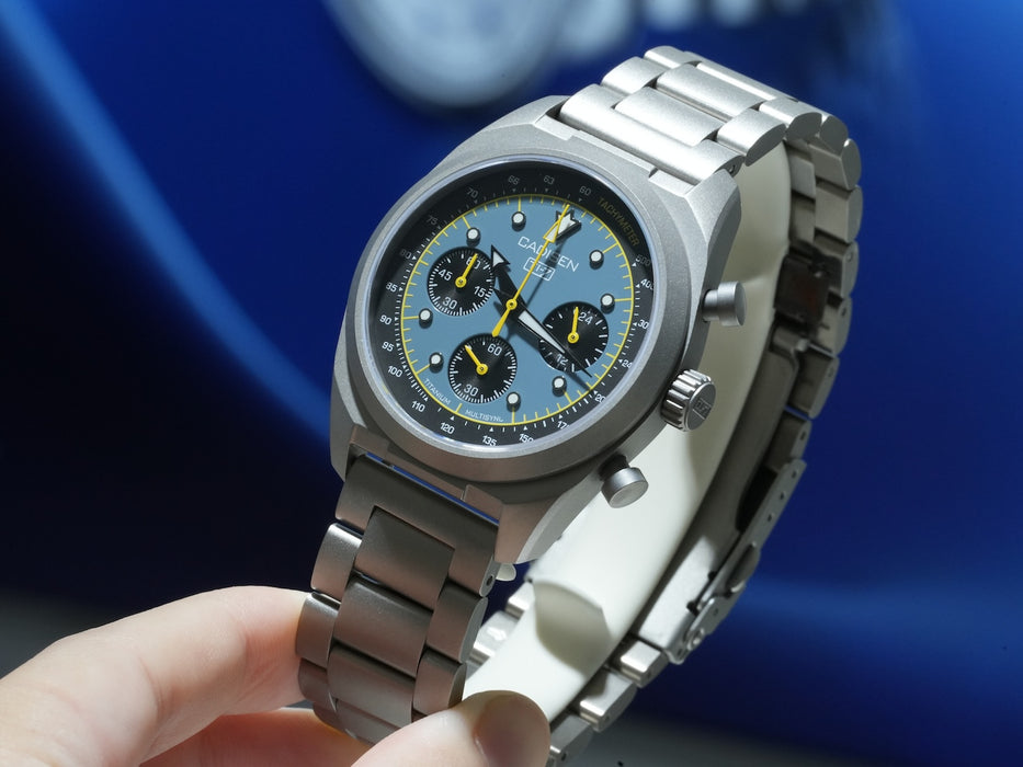CADISEN Titanium TI-7 Multisync Midnight Blue Titanium Strap