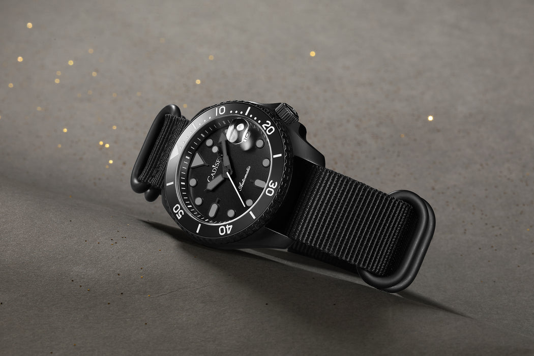 CADISEN C8220M Diver 40mm NH35 Mechanical Watch Nylon Black