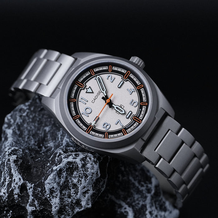 CADISEN Titanium TI-7 NOCTIS IVORY Titanium Strap
