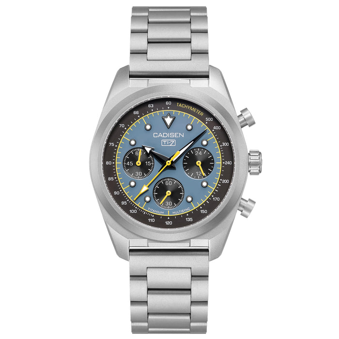 CADISEN Titanium TI-7 Multisync Midnight Blue Titanium Strap